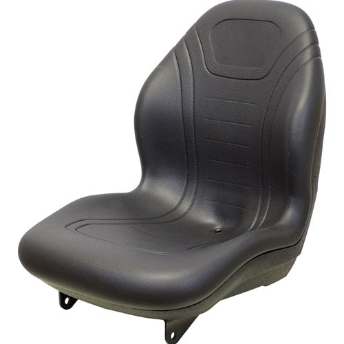 Case IH DX Series & Farmall Tractor Replacement Bucket Seat Kit - Fits Various Models - Black Vinyl