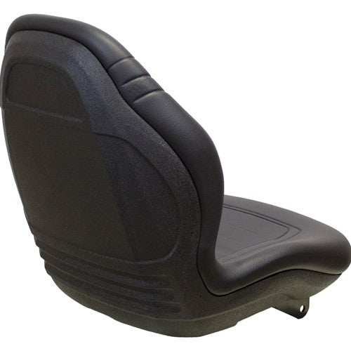 Case IH DX Series & Farmall Tractor Replacement Bucket Seat Kit - Fits Various Models - Black Vinyl