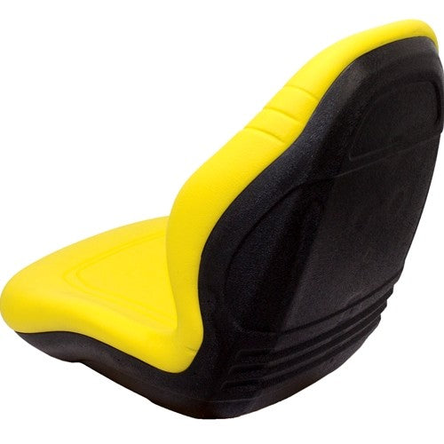 John Deere Compact Utility Tractor Replacement Bucket Seat Kit - Fits Various Models - Yellow Vinyl