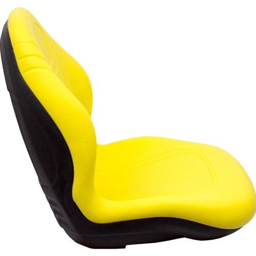 John Deere Compact Utility Tractor Replacement Bucket Seat Kit - Fits Various Models - Yellow Vinyl