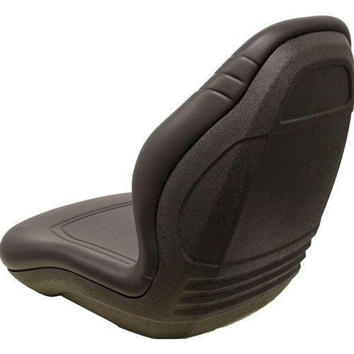 Kubota B1700-B2400-L2500-L4200 Series Compact Tractor Replacement Bucket Seat Kit  - Fits Various Models - Black Vinyl