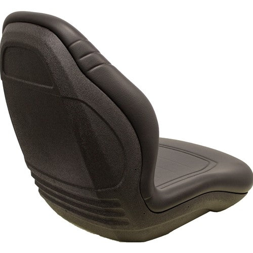 Kubota B1700-B2400-L2500-L4200 Series Compact Tractor Replacement Bucket Seat Kit  - Fits Various Models - Black Vinyl