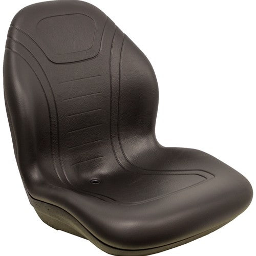 Kubota B1700-B2400-L2500-L4200 Series Compact Tractor Replacement Bucket Seat Kit  - Fits Various Models - Black Vinyl