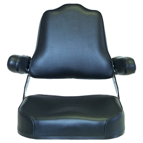 International Harvester 56-66 Series Tractor Replacement Seat Assembly - Fits Various Models - Black Vinyl