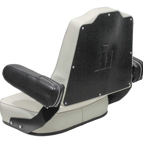 International Harvester 56-66 Series Tractor Original Replacement Seat Assembly - Fits Various Models - Cream Vinyl