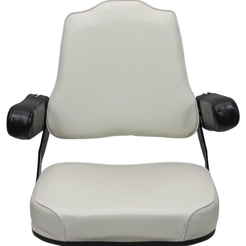 International Harvester 56-66 Series Tractor Original Replacement Seat Assembly - Fits Various Models - Cream Vinyl