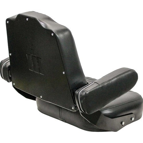 International Harvester 56-66 Series Tractor Replacement Seat Assembly - Fits Various Models - Pleated Black Vinyl