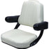 David Brown 1026 Tractor Replacement Seat Assembly - Pleated Cream Vinyl