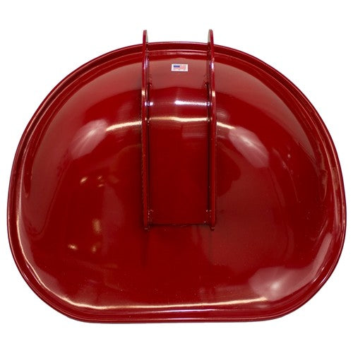 International Harvester Farmall Tractor Replacement Seat (Rail Mount) - Fits Various Models - Red & White Vinyl