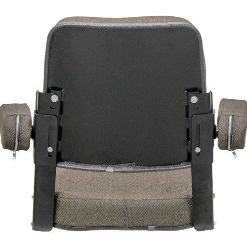 John Deere Tractor Comfort Classic Replacement Seat Assembly - Fits Various Models - Brown Cloth