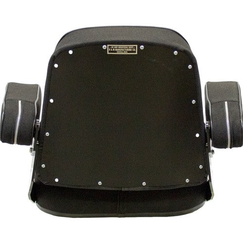 John Deere Combine Super Deluxe Replacement Seat Assembly - Fits Various Models - Black Cloth