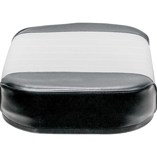 International Harvester Pleated Replacement Seat Cushion (Original) - Black & White Pleated Pattern Vinyl