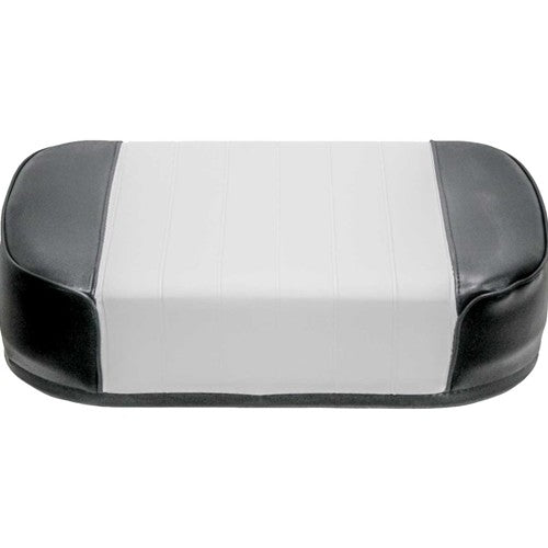 International Harvester Pleated Replacement Seat Cushion (Original) - Black & White Pleated Pattern Vinyl