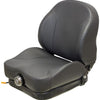 John Deere Lawn Mower Replacement Seat & Mechanical Suspension - Fits Various Models - Black Vinyl