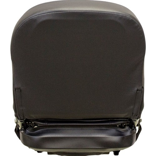 John Deere Lawn Mower Replacement Seat & Mechanical Suspension - Fits Various Models - Black Vinyl