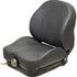 Kubota Lawn Mower Replacement Seat & Mechanical Suspension - Fits Various Models - Black Vinyl