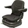 John Deere Lawn Mower Replacement Seat & Air Suspension - Fits Various Models - Black Cloth