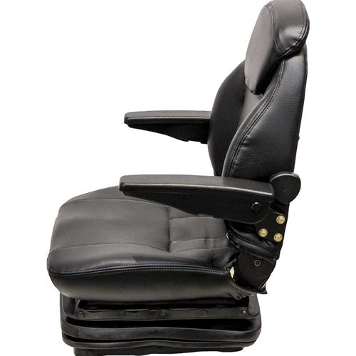 Multiple Application Seat & Mechanical Suspension - Black Vinyl