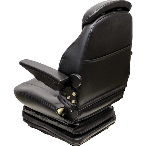 Multiple Application Seat & Mechanical Suspension - Black Vinyl