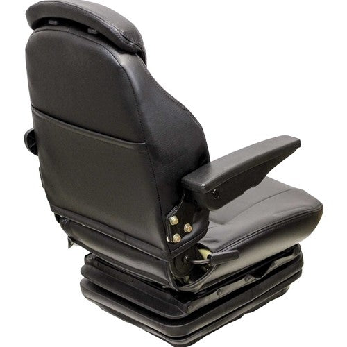 Multiple Application Seat & Mechanical Suspension - Black Vinyl