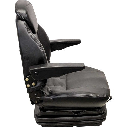 Multiple Application Seat & Mechanical Suspension - Black Vinyl