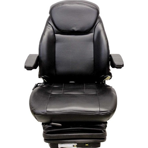 Multiple Application Seat & Mechanical Suspension - Black Vinyl