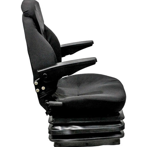 Multiple Application Seat & Mechanical Suspension - Black Cloth