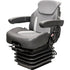 Multiple Application Seat & Air Suspension - Gray/Black Matrix Cloth w/Vinyl Edges