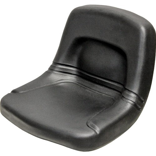 John Deere Lawn Mower Replacement Bucket Seat - Fits Various Models - Black Vinyl