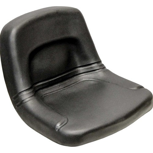 John Deere Lawn Mower Replacement Bucket Seat - Fits Various Models - Black Vinyl