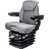 Case Wheel Loader Seat & Air Suspension - Fits Various Models - Gray Cloth