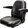 New Holland Boomer Series Tractor Seat Assembly w/Arms - Fits Various Models - Black Vinyl