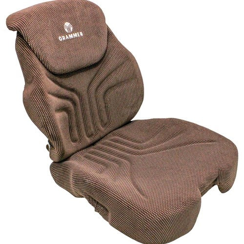 John Deere 6020-7030 Series Tractor Replacement Seat Cushion Kit - Brown Cloth