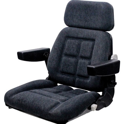 Case IH 5100-5200 Maxxum, 71-89 Magnum Tractor Replacement Seat Assembly - Fits Various Models - Gray Cloth