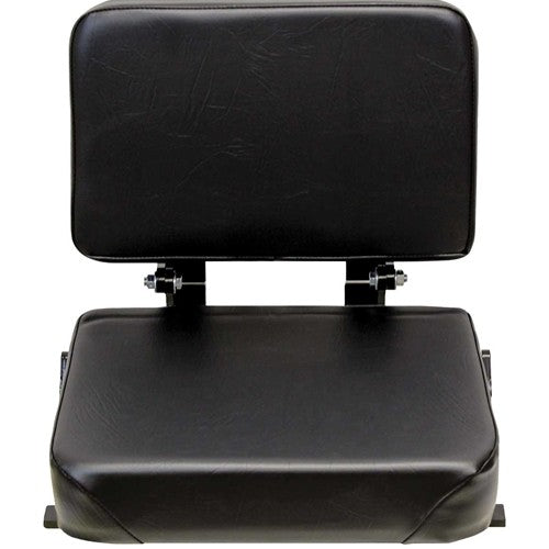 Universal Forklift Seat Assembly - Fits Various Models - Black Vinyl