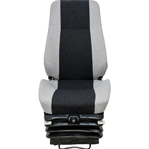 Caterpillar Motor Grader Replacement Seat & Air Suspension (12V) - Fits Various Models - Multi-Gray Cloth