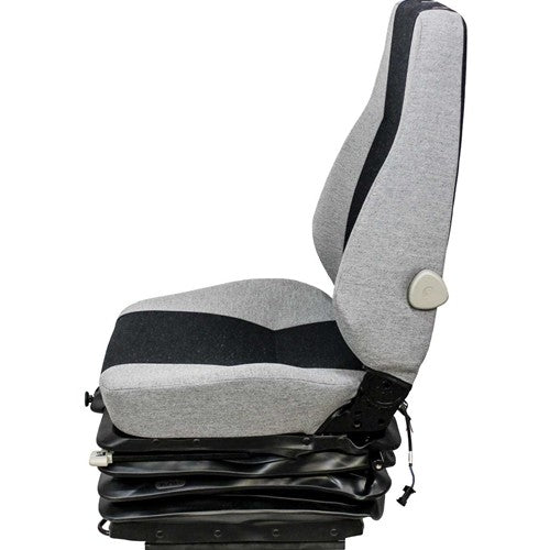 Caterpillar Pipelayer Replacement Seat & Air Suspension (12V) - Fits Various Models - Multi-Gray Cloth