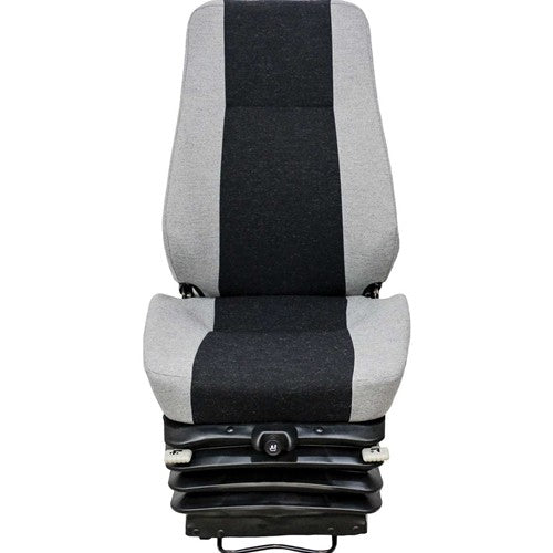 Caterpillar Pipelayer Replacement Seat & Air Suspension (12V) - Fits Various Models - Multi-Gray Cloth