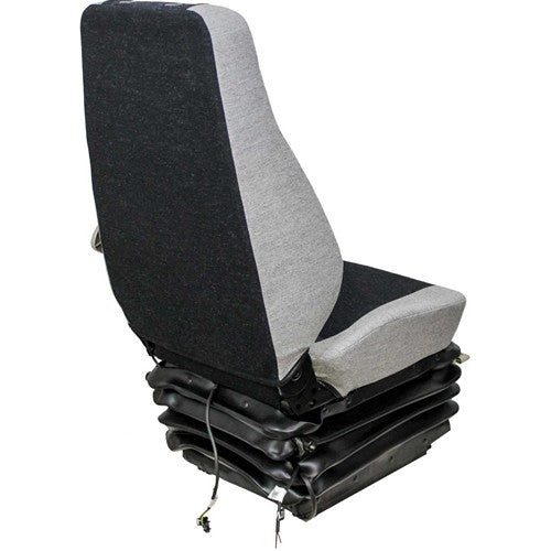 Caterpillar Wheel Loader Seat & Air Suspension (12V) - Fits Various Models - Multi-Gray Cloth
