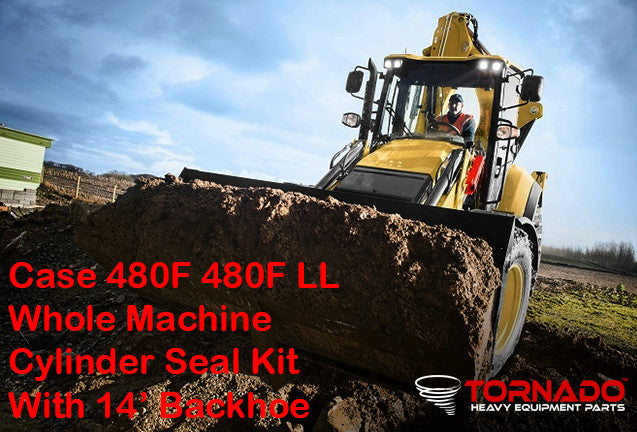 Case 480F 480F LL Loader/Backhoe with 14' Backhoe Whole Machine Replacement Seal Kit