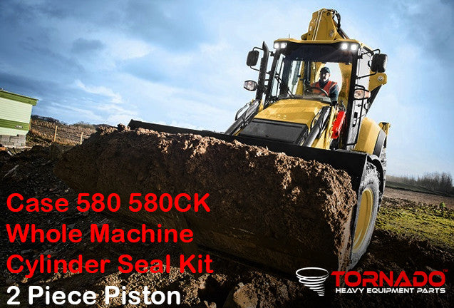 Case 580 580CK Loader/Backhoe (2 Pc Piston) Whole Machine Replacement Seal Kit