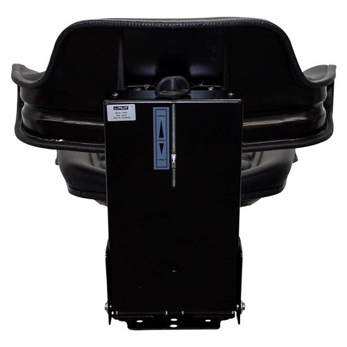 Case Tractor Replacement Utility Mechanical Suspension Seat Assembly - Fits Various Models - Black Vinyl