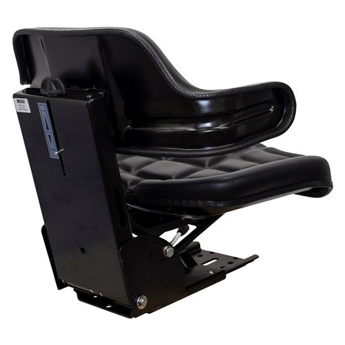 Kubota Tractor Replacement Utility Mechanical Suspension Seat Assembly - Fits Various Models - Black Vinyl