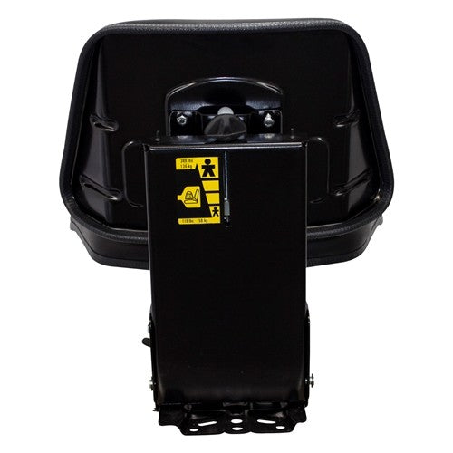 Case Tractor Replacement Utility Mechanical Suspension Seat Assembly - Fits Various Models - Black Vinyl