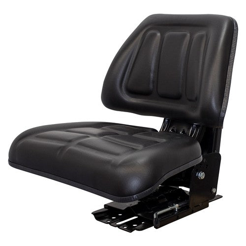 Deutz/Deutz-Allis Tractor Replacement Utility Mechanical Suspension Seat Assembly - Fits Various Models - Black Vinyl