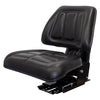 Ford/New Holland Tractor Utility Mechanical Suspension Seat Assembly - Fits Various Models - Black Vinyl