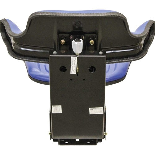 Multiple Application Utility Seat & Mechanical Suspension - Blue Vinyl