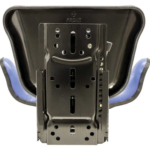 Multiple Application Utility Seat & Mechanical Suspension - Blue Vinyl