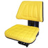 Kubota Tractor Replacement Utility Mechanical Suspension Seat Assembly - Fits Various Models - Yellow Vinyl
