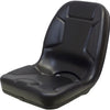 Kubota Loader/Backhoe Large Replacement Bucket Seat - Fits Various Models - Black Vinyl